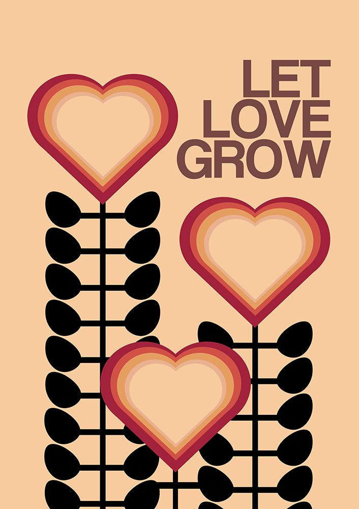 Let Love Grow Cream art print by Frances Collett for $57.95 CAD