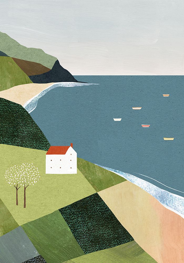 House on the Cliff art print by Longwayhome for $57.95 CAD