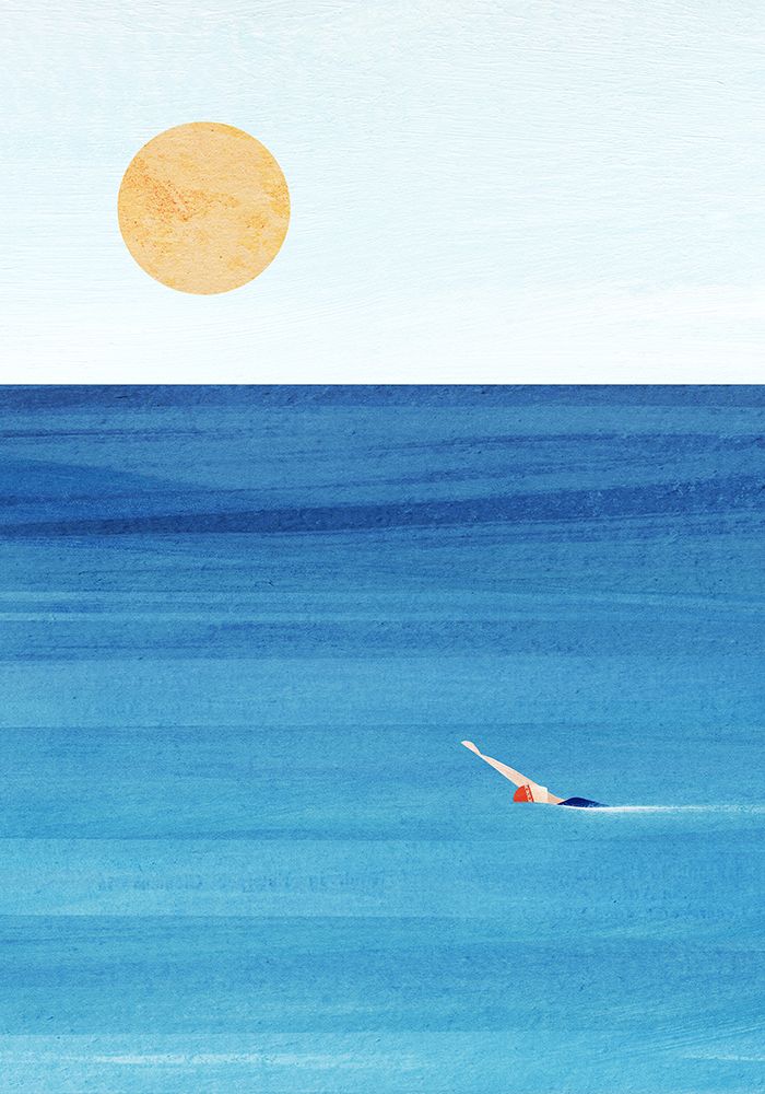 Sea Swim art print by Longwayhome for $57.95 CAD