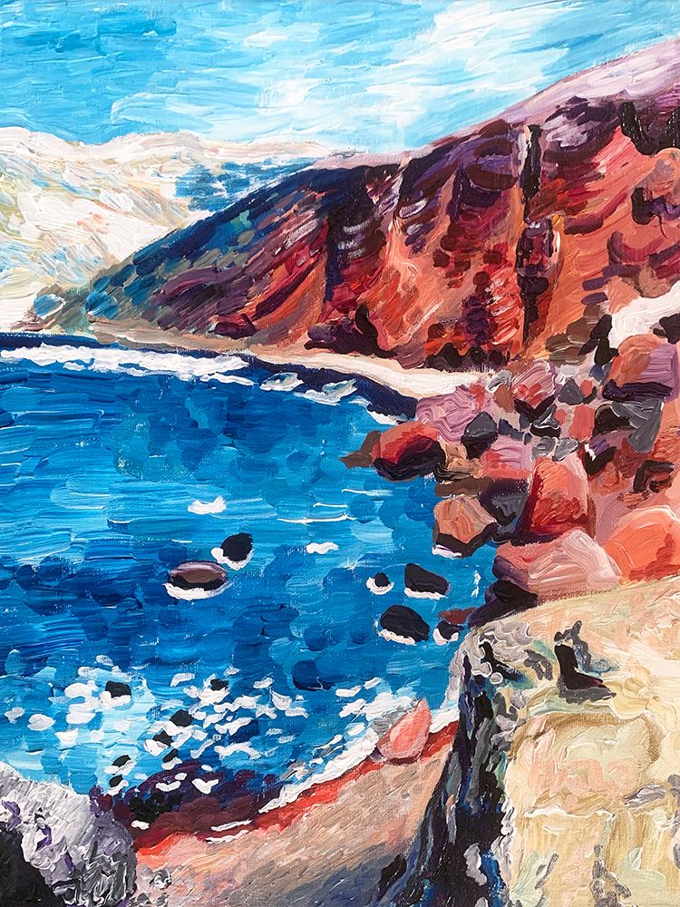 Red Sand Beach art print by Key and Sea for $57.95 CAD