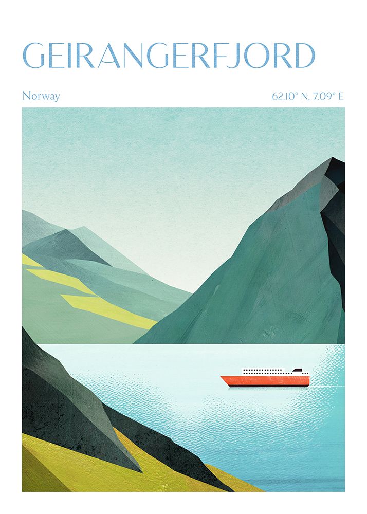Geirangerfjord, Norway art print by Longwayhome for $57.95 CAD