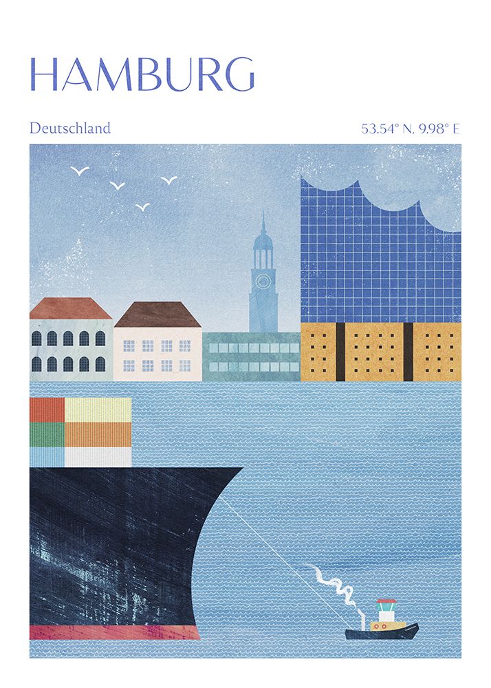 Hamburg, Germany art print by Longwayhome for $57.95 CAD