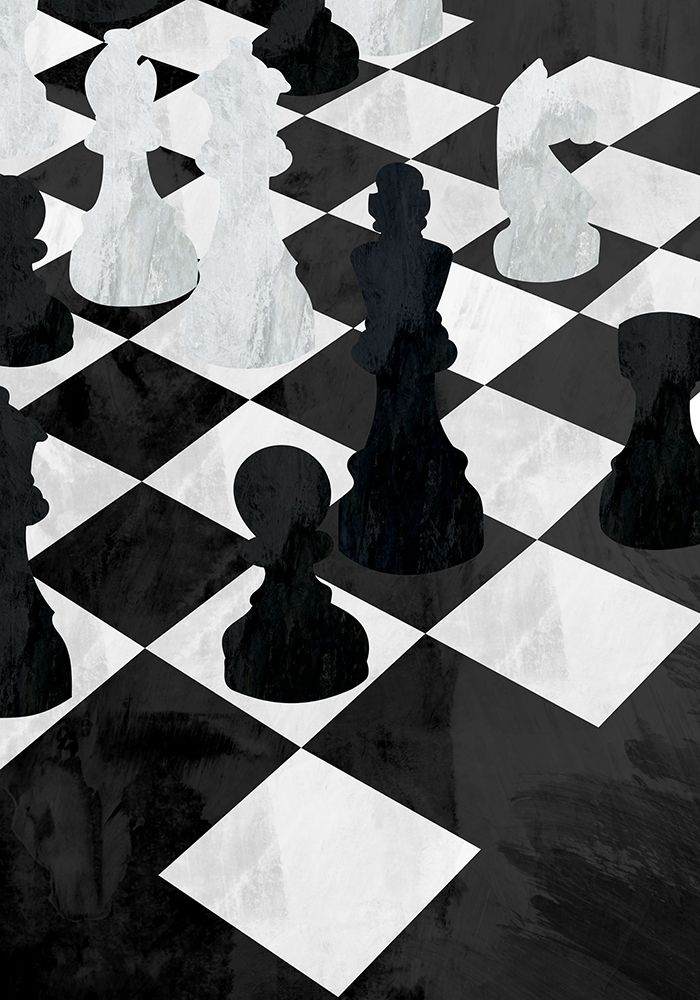 Chess black and white art print by Sarah Manovski for $57.95 CAD