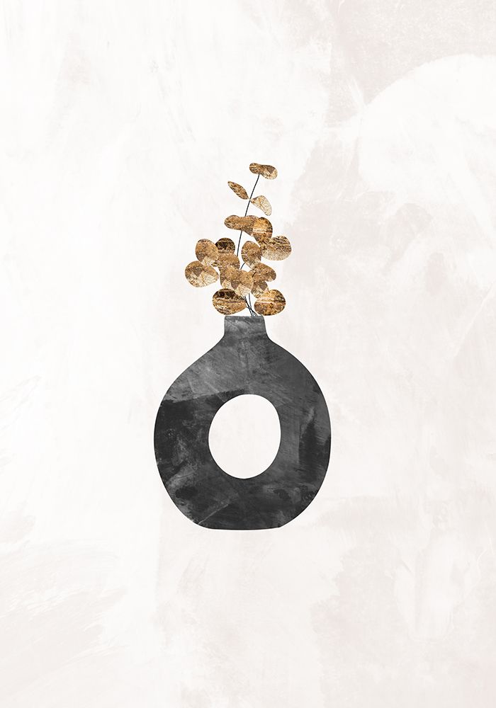 Black and gold house plant 3 art print by Sarah Manovski for $57.95 CAD