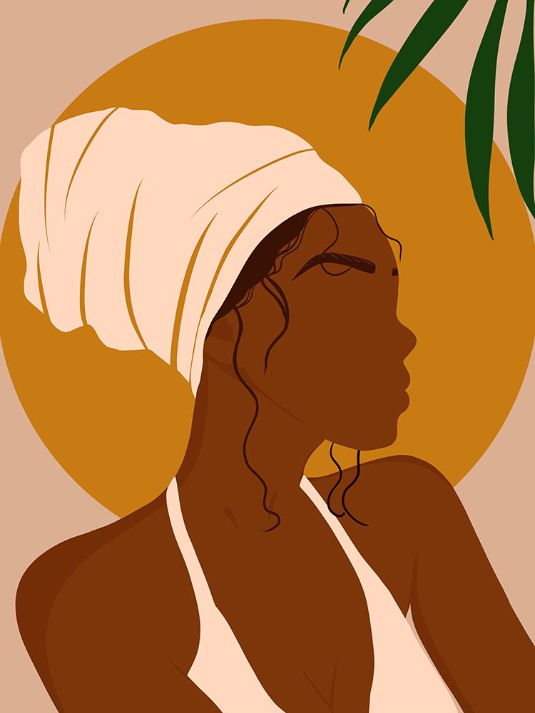 Headwrap Girl art print by Carelle Nguessan for $57.95 CAD