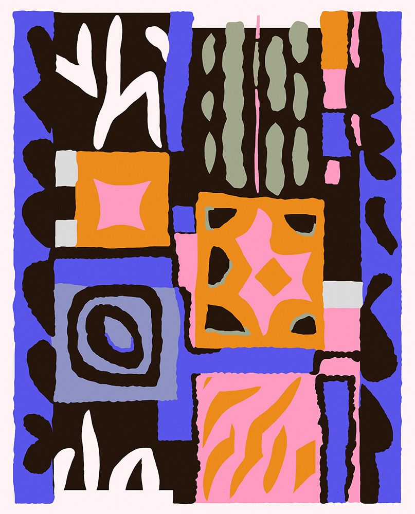 Purple Peru Pattern art print by Treechild for $57.95 CAD