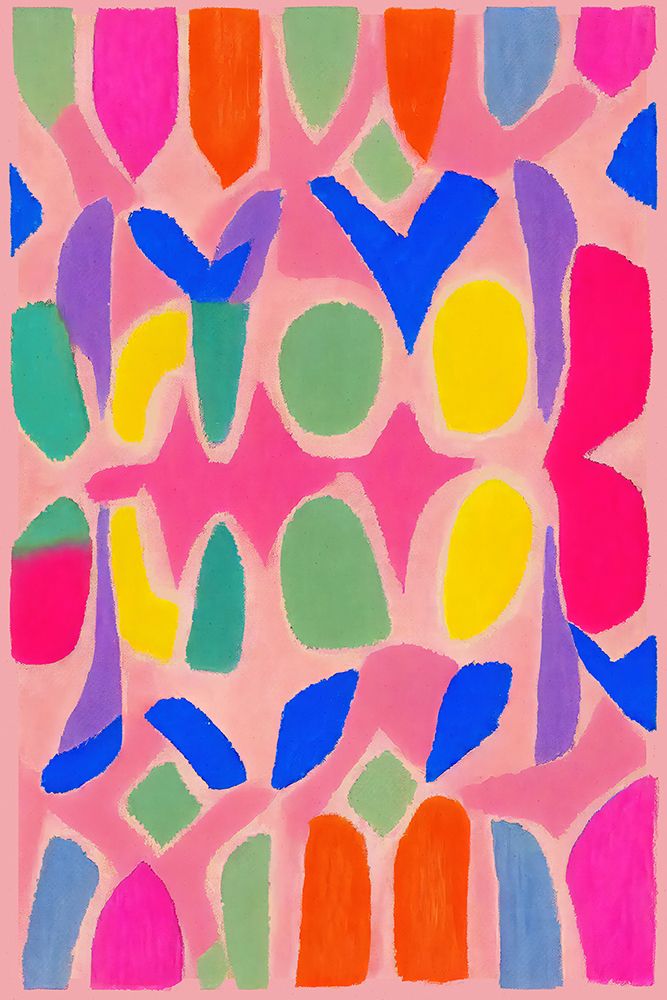 Pastel Neon  Pattern art print by Treechild for $57.95 CAD