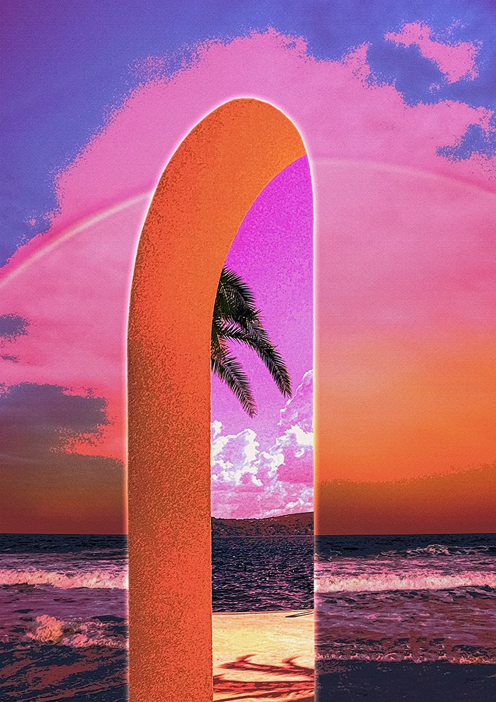 Portal Vaporwave art print by Dekimbe Murray for $57.95 CAD