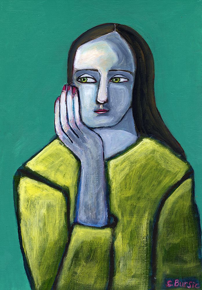 Woman with Big Hands art print by Sharyn Bursic for $57.95 CAD