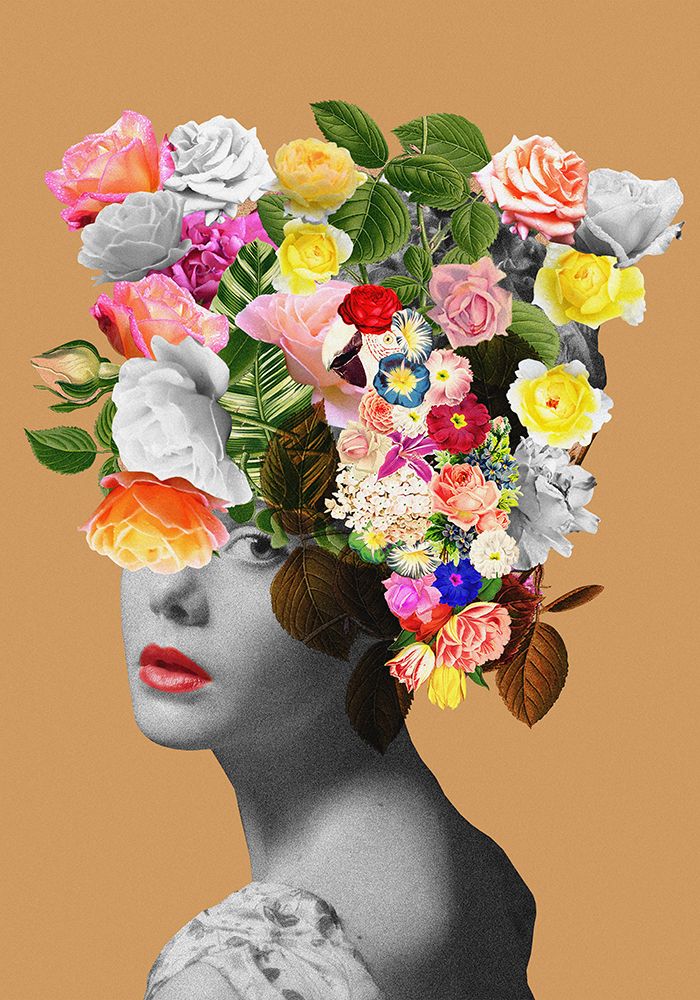 Floral portrait art print by Frida Floral Studio for $57.95 CAD