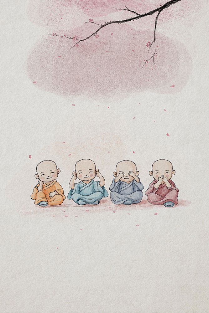 Cute Monks art print by Xuan Thai for $57.95 CAD