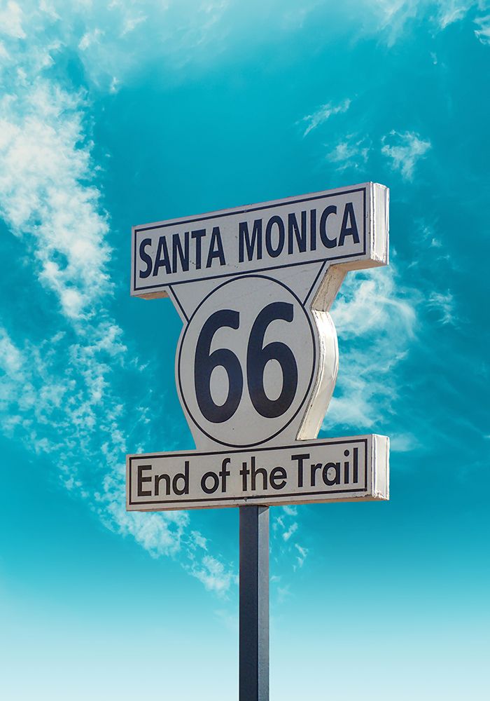 Santa Monica Route 66 art print by Fadil Roze for $57.95 CAD