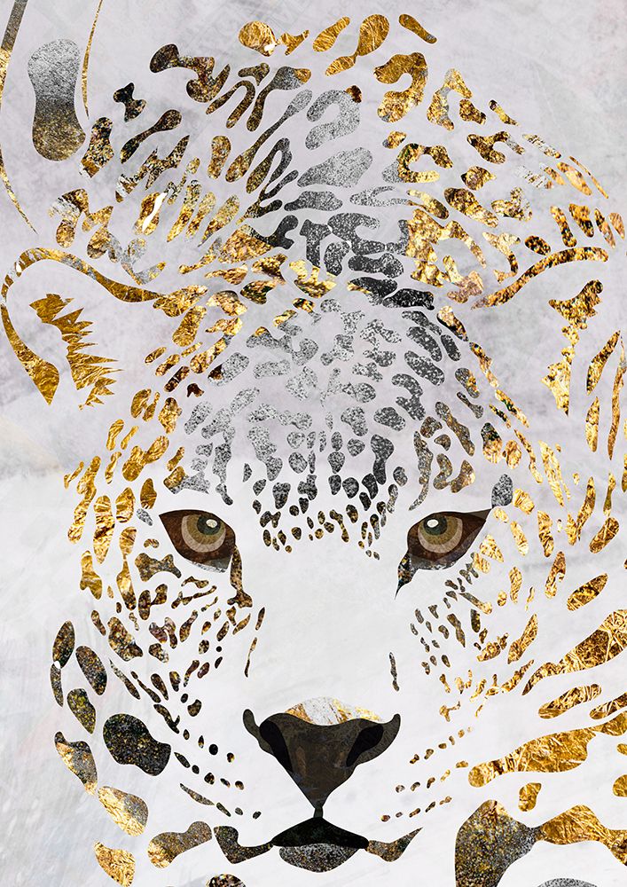 Grunge jaguar gold art print by Sarah Manovski for $57.95 CAD