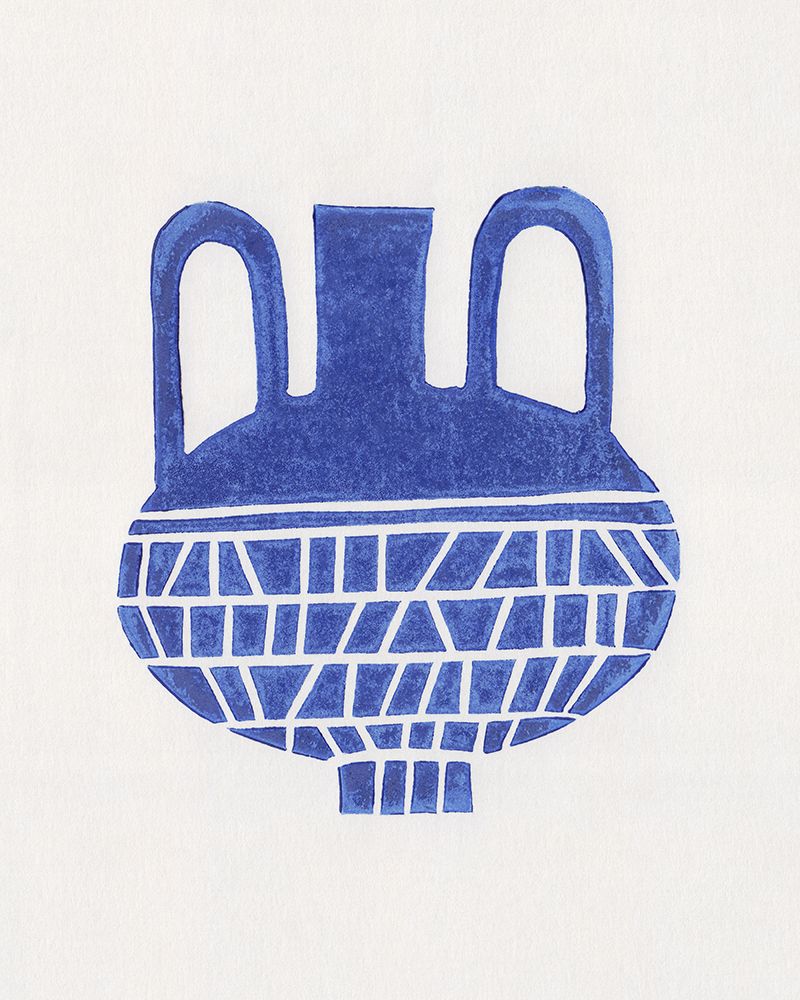 Linocut Vase #6 art print by Alisa Galitsyna for $57.95 CAD