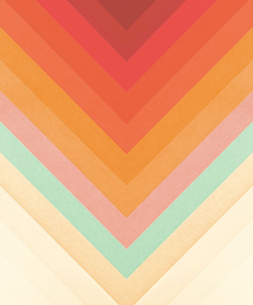 Rainbow Chevrons art print by Florent Bodart for $57.95 CAD