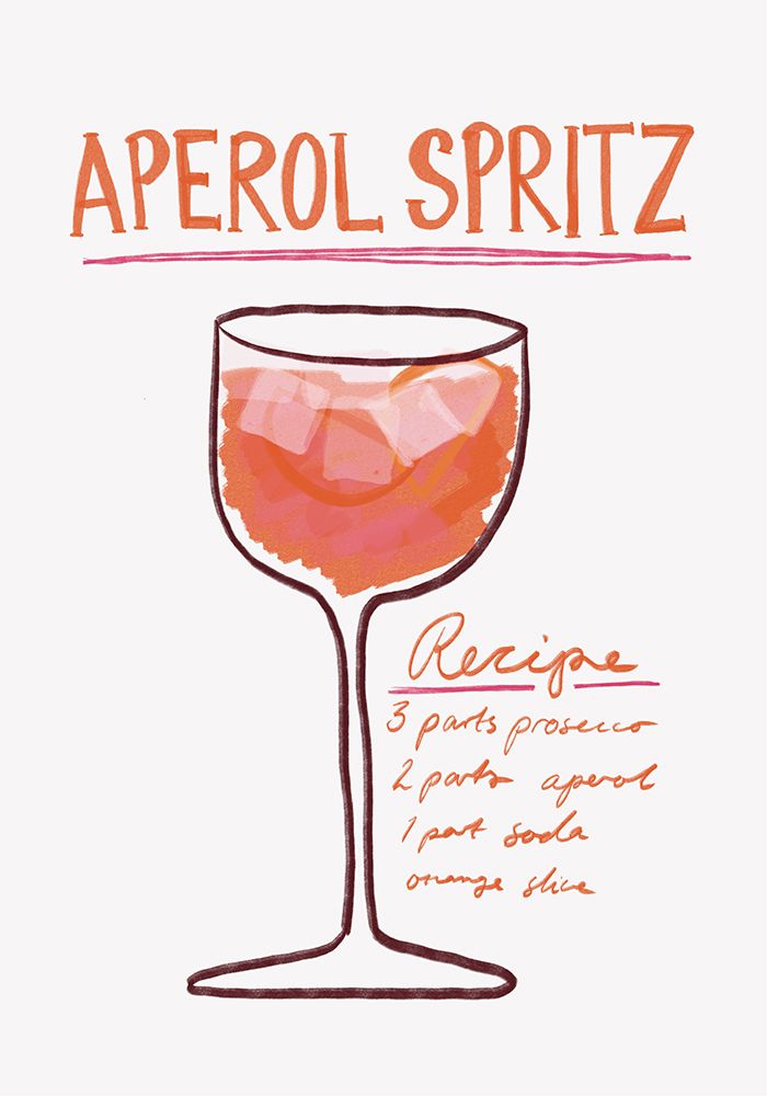 Aperol Spritz art print by Athene Fritsch for $57.95 CAD