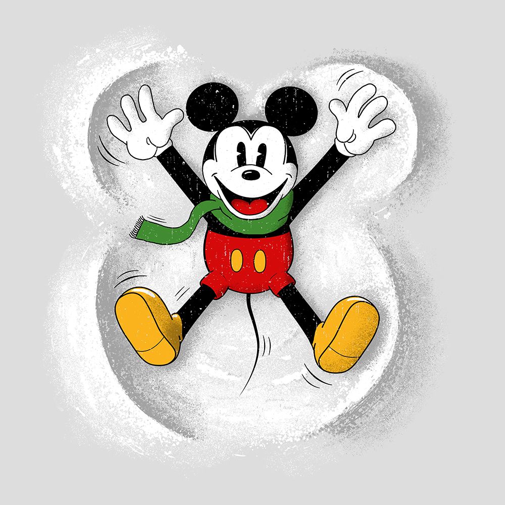 Mickey In Snow art print by Florent Bodart for $57.95 CAD