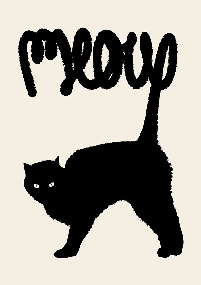 Meow art print by Florent Bodart for $57.95 CAD