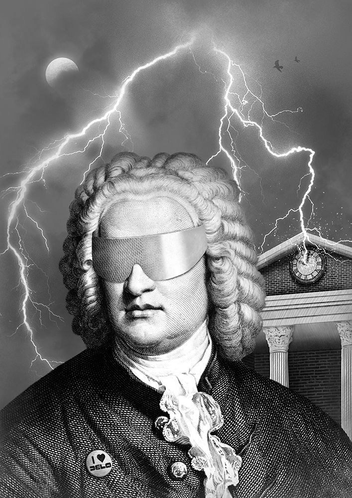 Bach To The Future NAo1 art print by Florent Bodart for $57.95 CAD