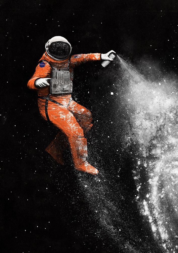 Astronaut art print by Florent Bodart for $57.95 CAD