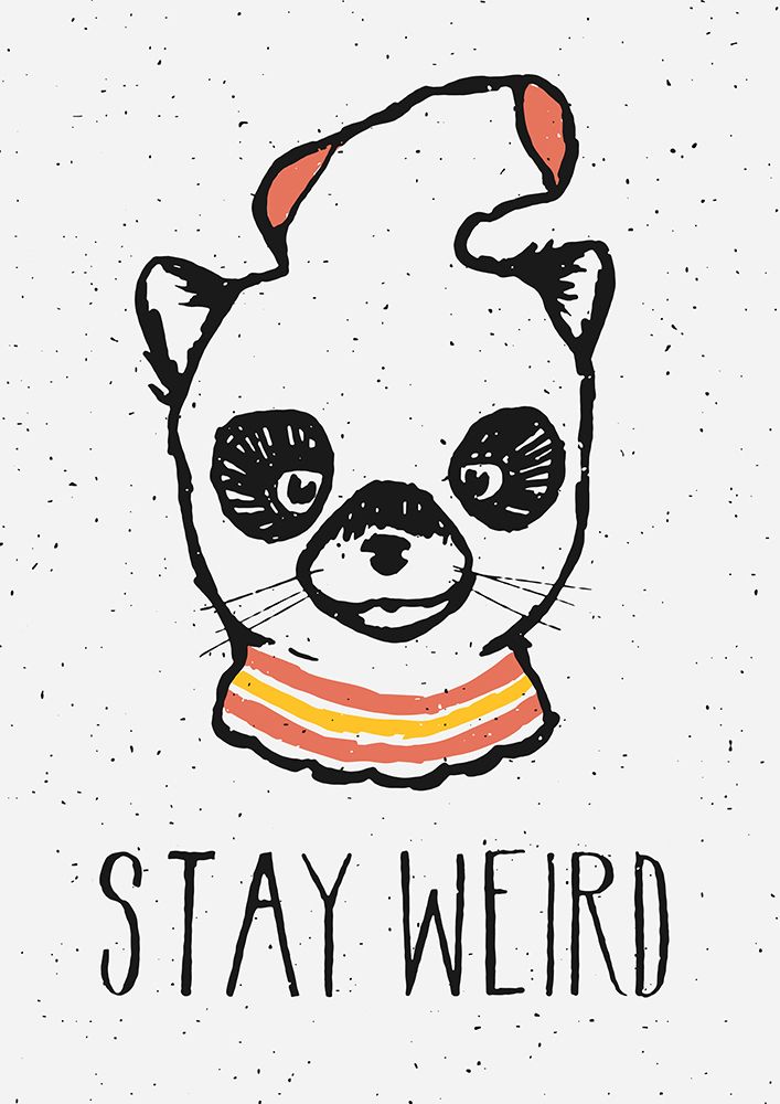 Stay Weird art print by Florent Bodart for $57.95 CAD