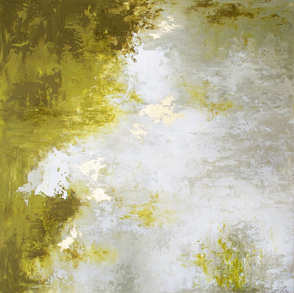 Abstract Moss Green 3 art print by Alyson Storms for $57.95 CAD