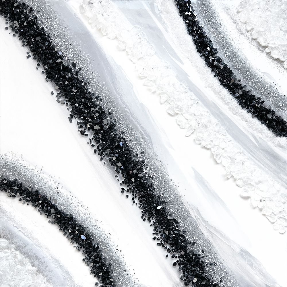 Black and White Geode art print by Alyson Storms for $57.95 CAD