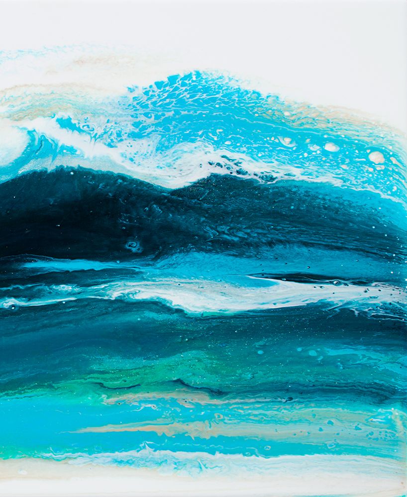 Teal Wave 1 art print by Alyson Storms for $57.95 CAD