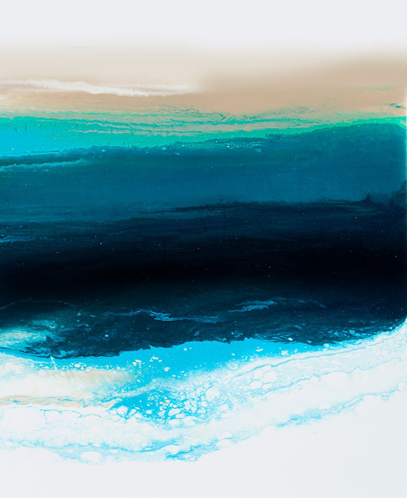 Teal Wave 2 art print by Alyson Storms for $57.95 CAD
