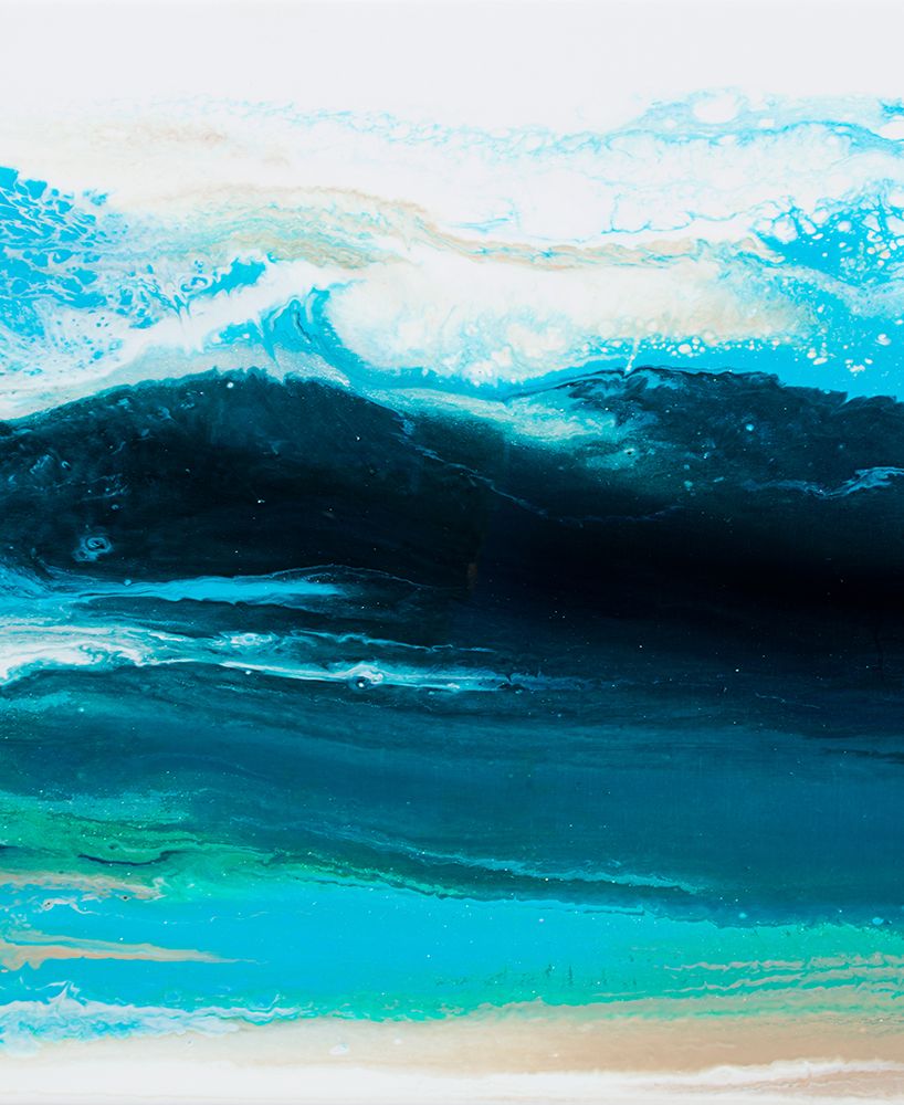 Teal Wave 3 art print by Alyson Storms for $57.95 CAD