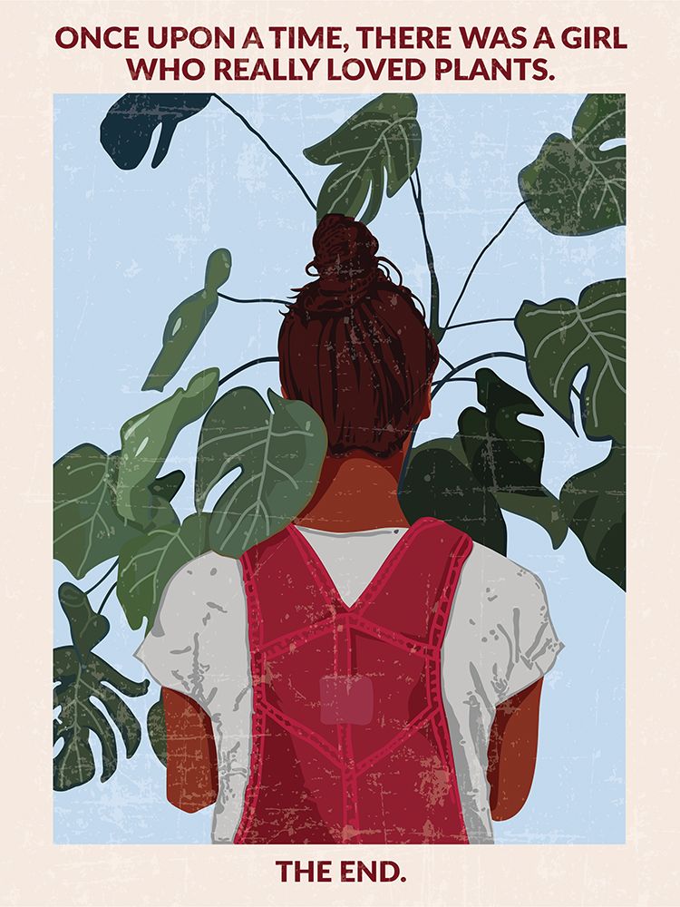 Plant Girl (south Asian) art print by Jon Downer for $57.95 CAD