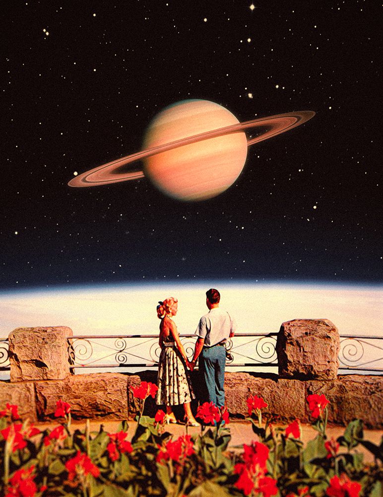 Lovers In Space art print by Taudalpoi for $57.95 CAD