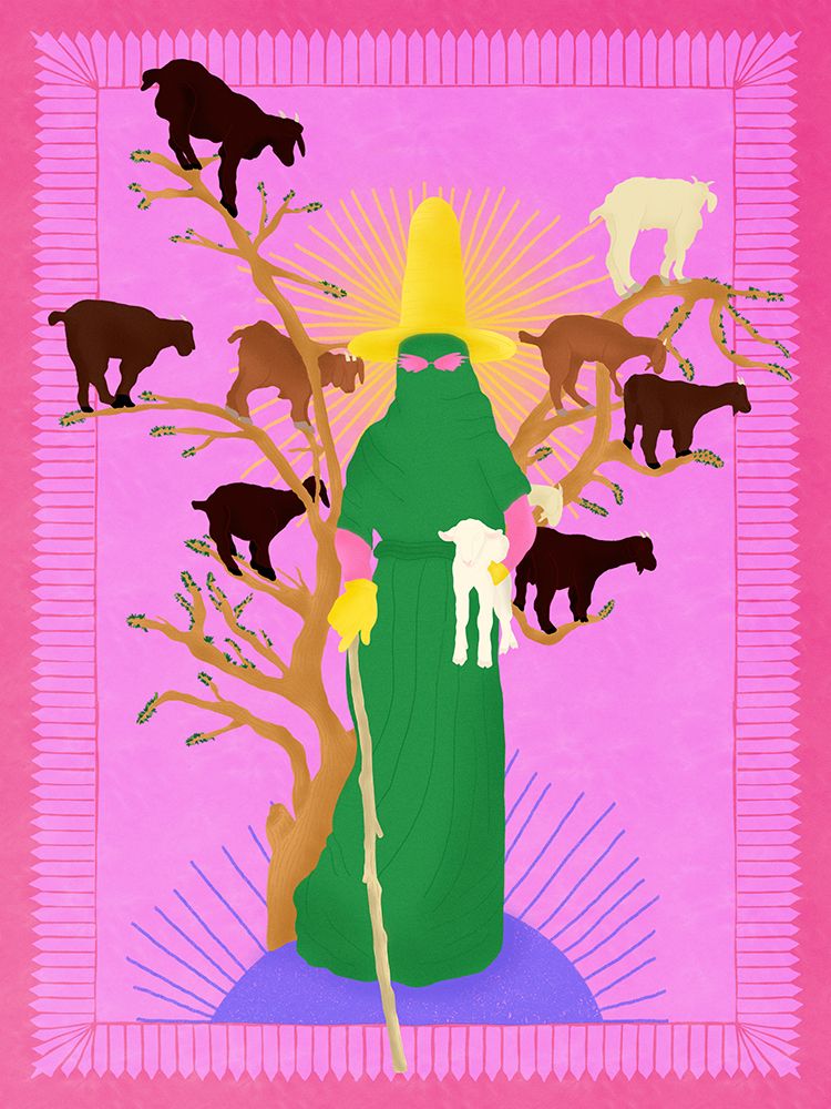 Holy Woman Herder art print by Jota de jai for $57.95 CAD