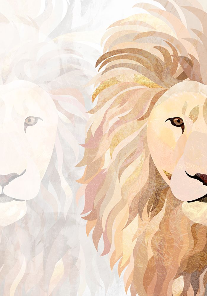 Lion Half face 1 art print by Sarah Manovski for $57.95 CAD