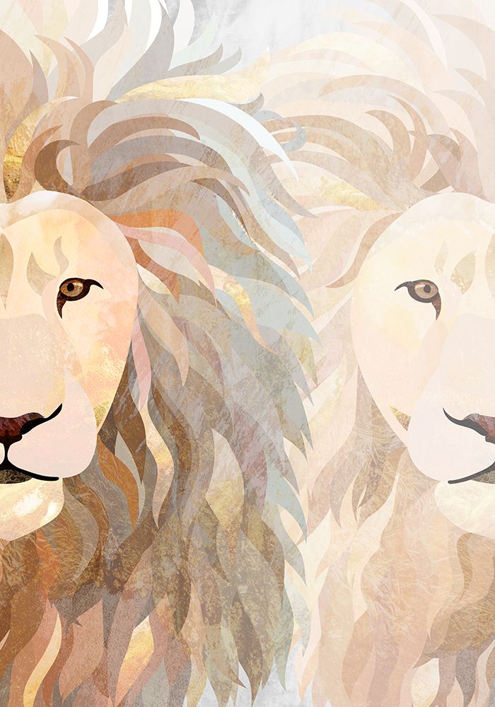 Lion half face 2 art print by Sarah Manovski for $57.95 CAD