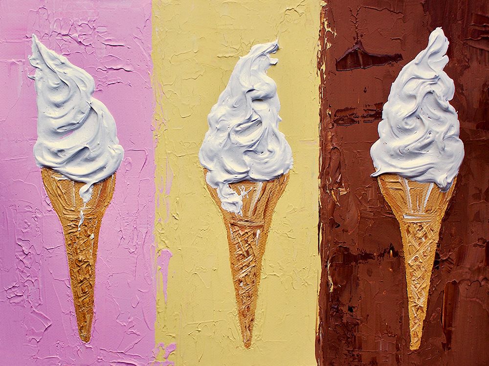 Ice Creams On Neapolitan art print by Alice Straker for $57.95 CAD