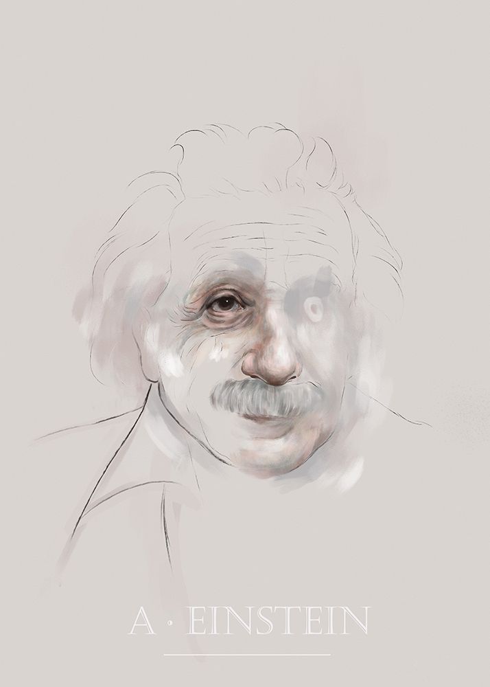 Einstein art print by Gabriella Roberg for $57.95 CAD