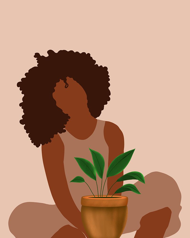 Plant Mom art print by Carelle Nguessan for $57.95 CAD