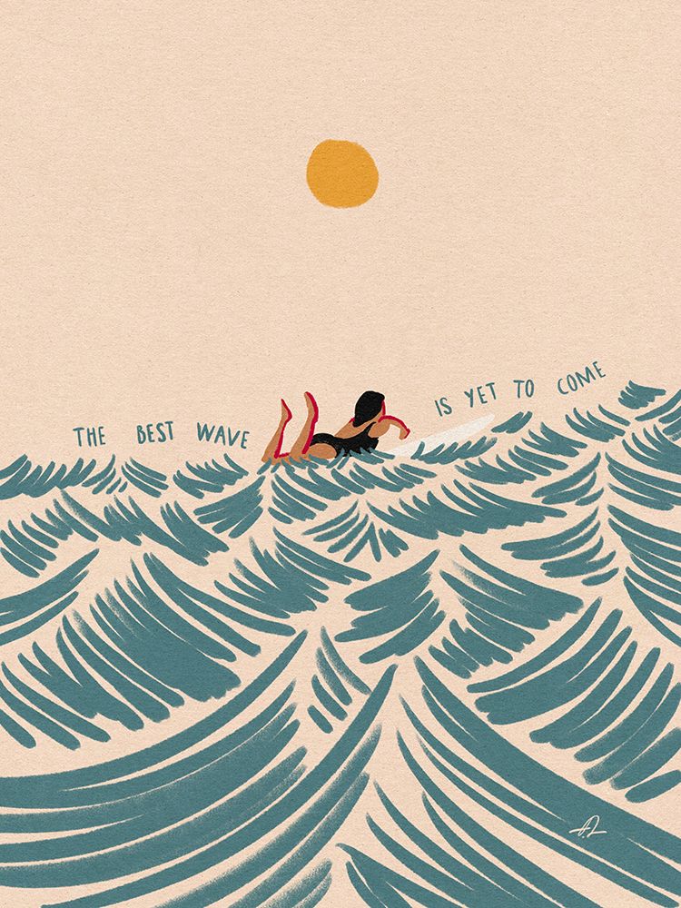 The Best Wave Is yet To Come art print by Fabian Lavater for $57.95 CAD