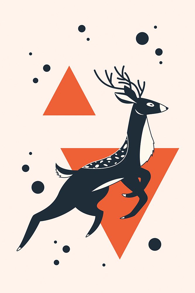 Abstract Deer #1 art print by Jay Stanley for $57.95 CAD