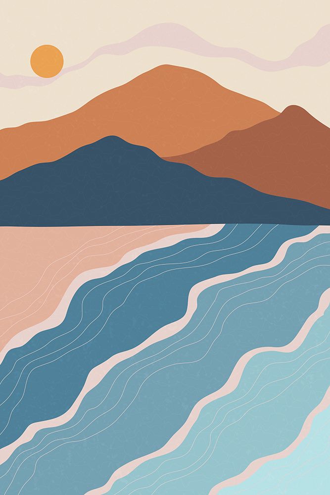 Beach and Mountains #2 art print by Jay Stanley for $57.95 CAD