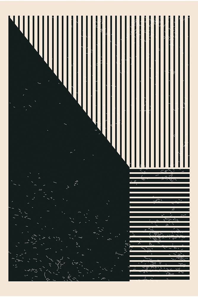 Black And White Geometric Shapes #3 art print by Jay Stanley for $57.95 CAD