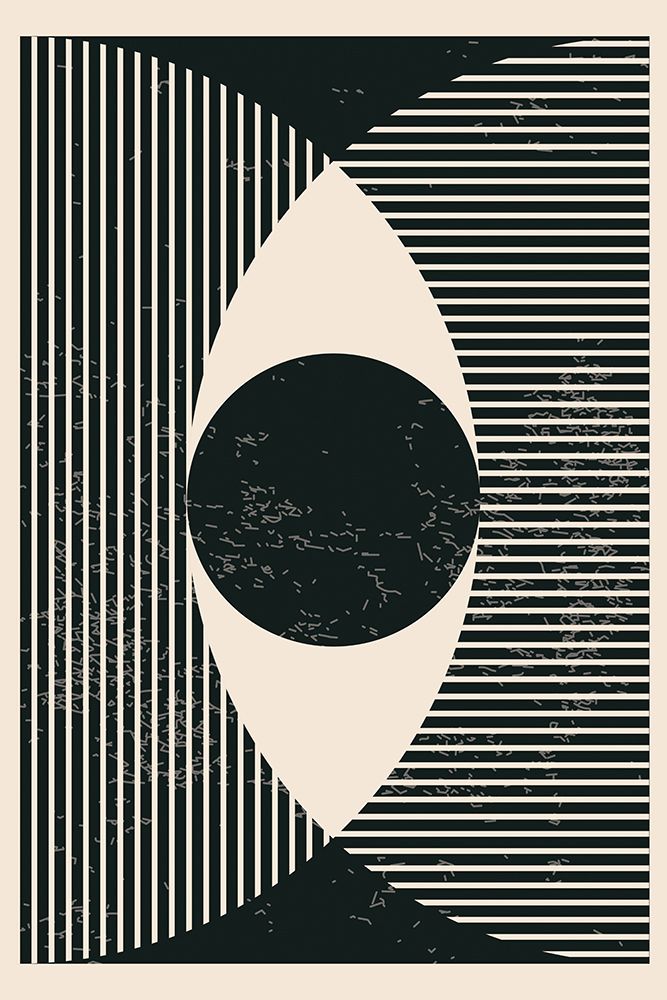 Black And White Geometric Shapes #2 art print by Jay Stanley for $57.95 CAD