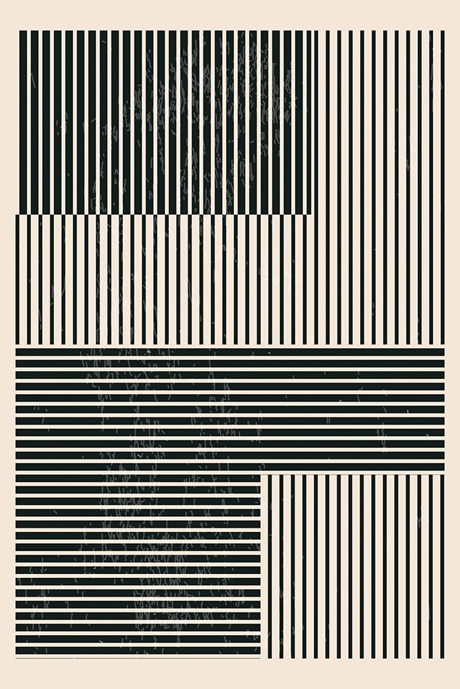 Black And White Geometric Shapes #4 art print by Jay Stanley for $57.95 CAD