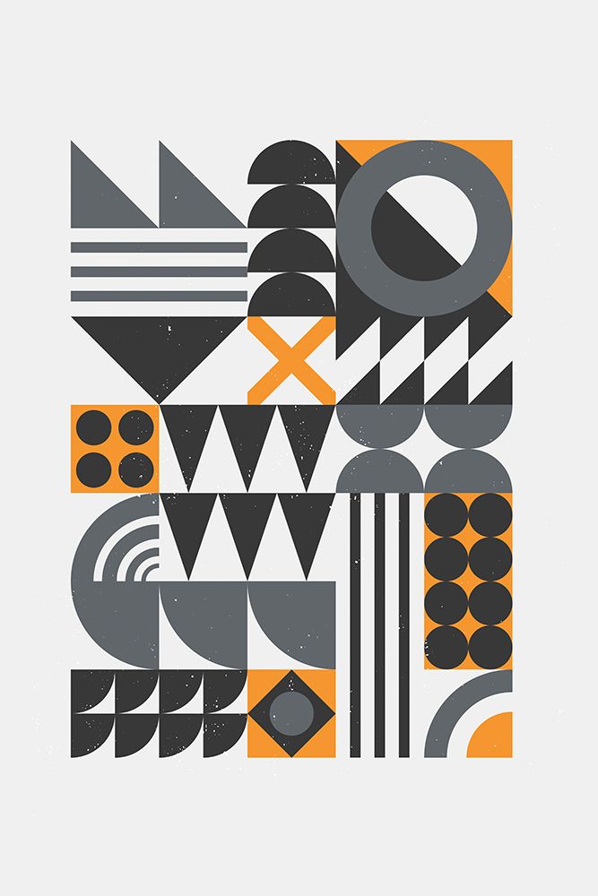 Vibrant Bauhaus Collection #1 art print by Jay Stanley for $57.95 CAD