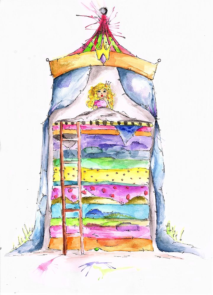 The Princess and the Pea art print by Rikke Londager Boisen for $57.95 CAD