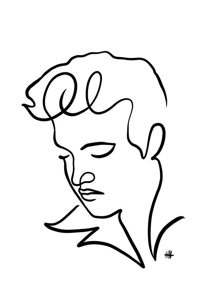 The Elvis art print by Hanna Lee Tidd for $57.95 CAD