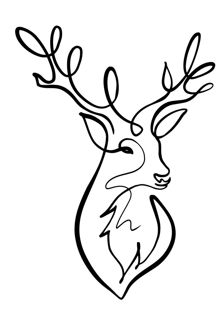 The Stag art print by Hanna Lee Tidd for $57.95 CAD