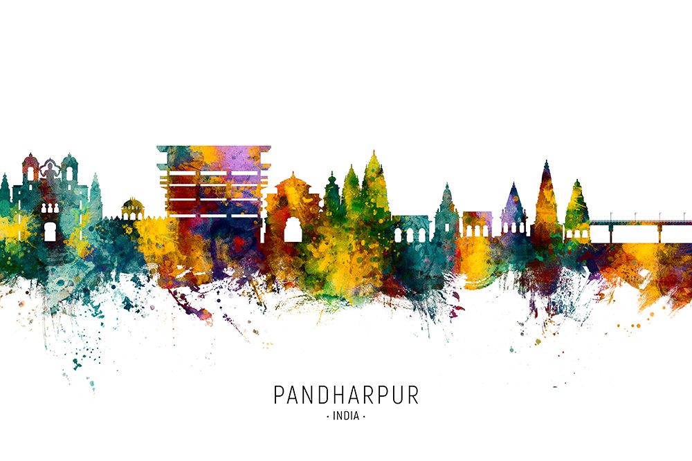 Pandharpur Skyline India art print by Michael Tompsett for $57.95 CAD