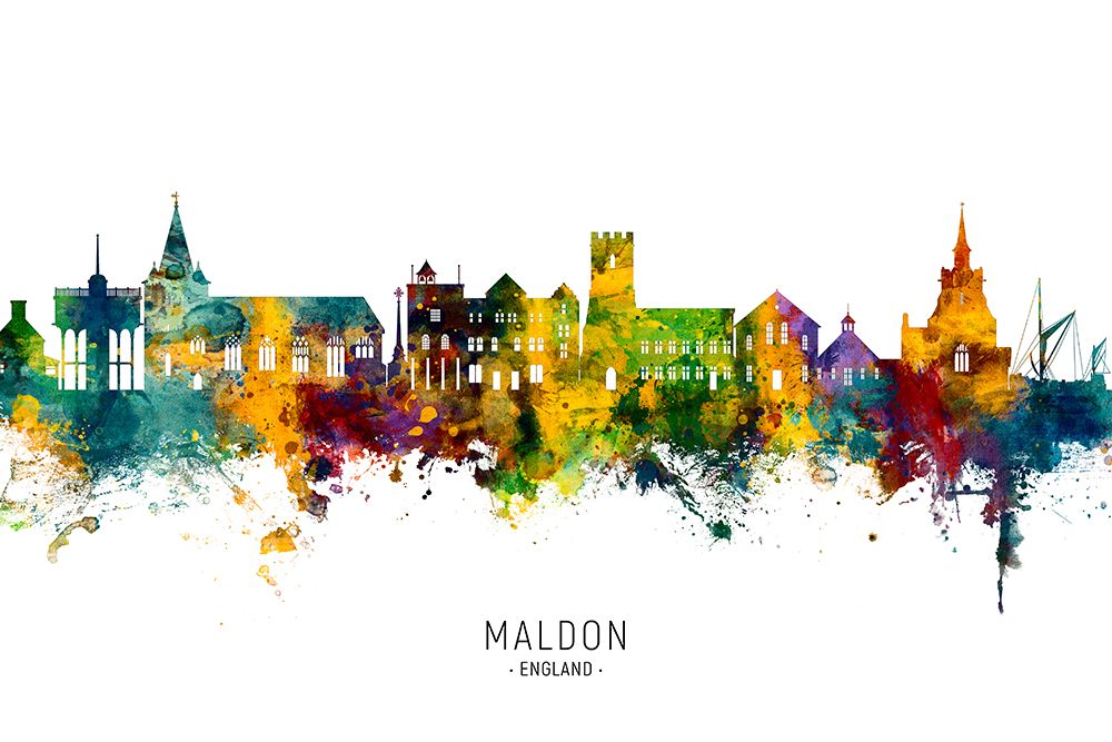Maldon England Skyline art print by Michael Tompsett for $57.95 CAD